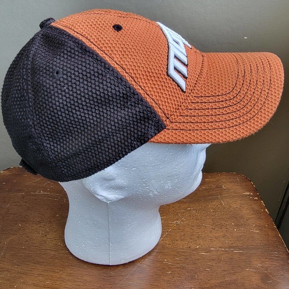 Moose Racing Hat Cap Men's Orange Black Baseball Strapback Adjustable - Picture 5 of 9
